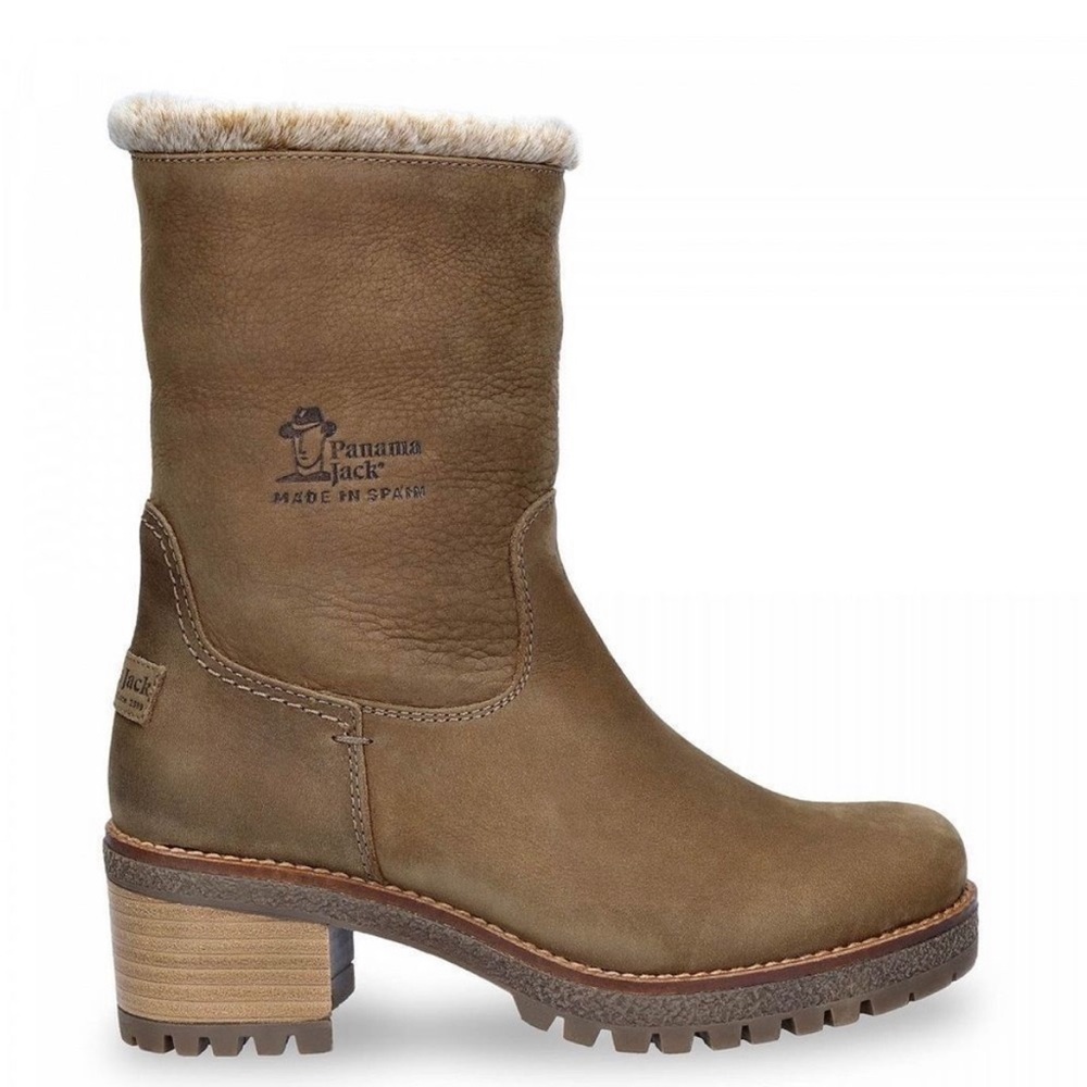 Panama Jack - piola boot with warm lining, wear folded or up. Brown Size 37